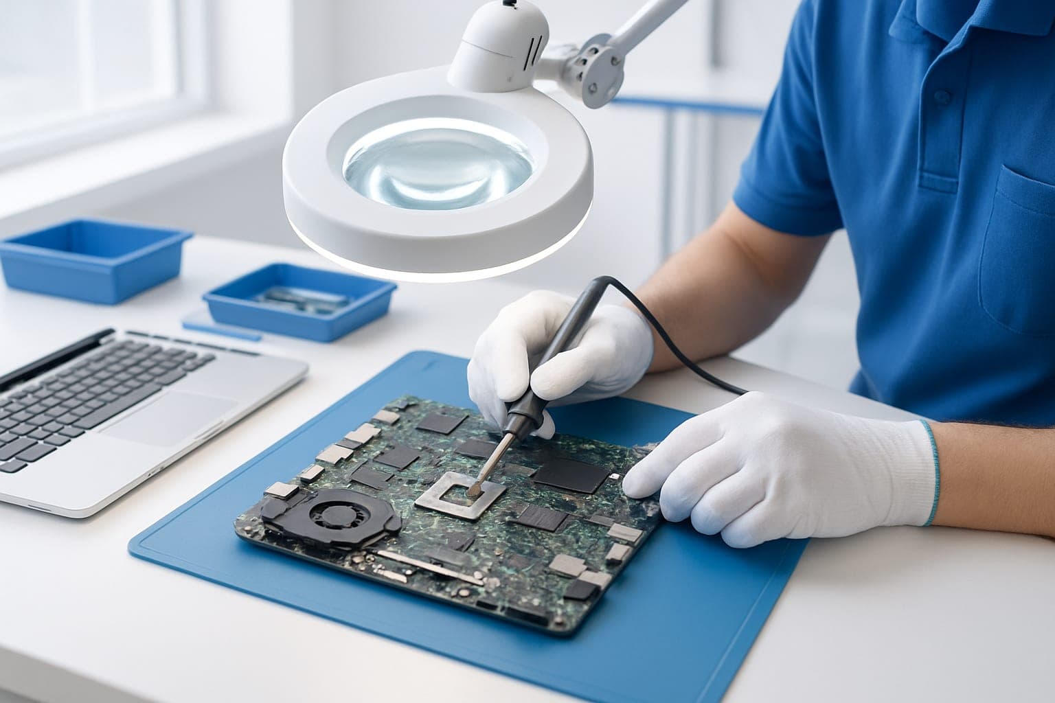Sửa bản lề & thay vỏ laptop